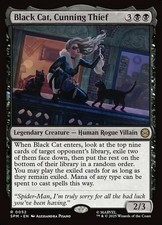 x1 Black Cat, Cunning Thief R MTG Marvel's Spider-Man M/NM, English pack fresh