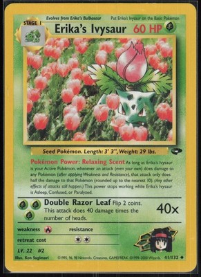 Pokemon Karte - Erika's Ivysaur Gym Challenge 041/132 - Uncommon - NM - englisch