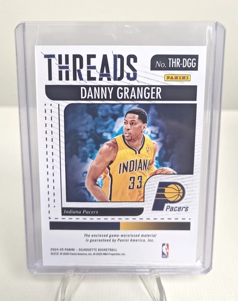 PARCHE JUMBO BRONCE HILOS SILUETA PANINI DANNY GRANGER 2024-25 #'D/49 Foto 2 de 2