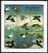 Antigua 1998 - Sea Birds Ducks - Sheet of 12 Stamps - Scott #2208 - MNH