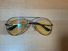 Gunnar Maverick Gunmetal Aviator Amber Non Prescription Eyewear Unisex