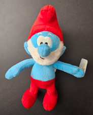 2010 Papa Smurf 10 Inch Tall Plush Doll Toy w/ Tag Peyo Nanco