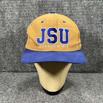 Vintage Jackson State Tigers Hat Cap Snap Back OSFA Gold Blue NCAA Football