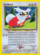 Delibird - 5/64 - Pokemon Neo Revelation Unlimited Holo Rare Card WOTC HP