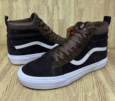 Vans Sk8-Hi MTE 'Dark Earth' Scotchgard High Top Sneakers Faux Fur Lined Size 9