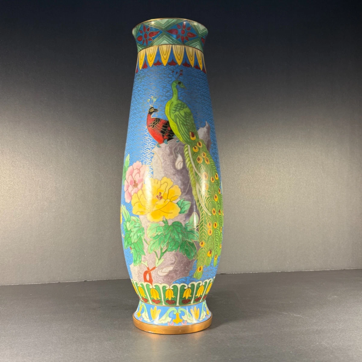 孔雀花瓶中国古董花瓶| eBay