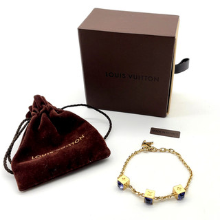 Auténtico brazalete Louis Vuitton Collier Gamble M65209 Swarovski GD con caja DD020305