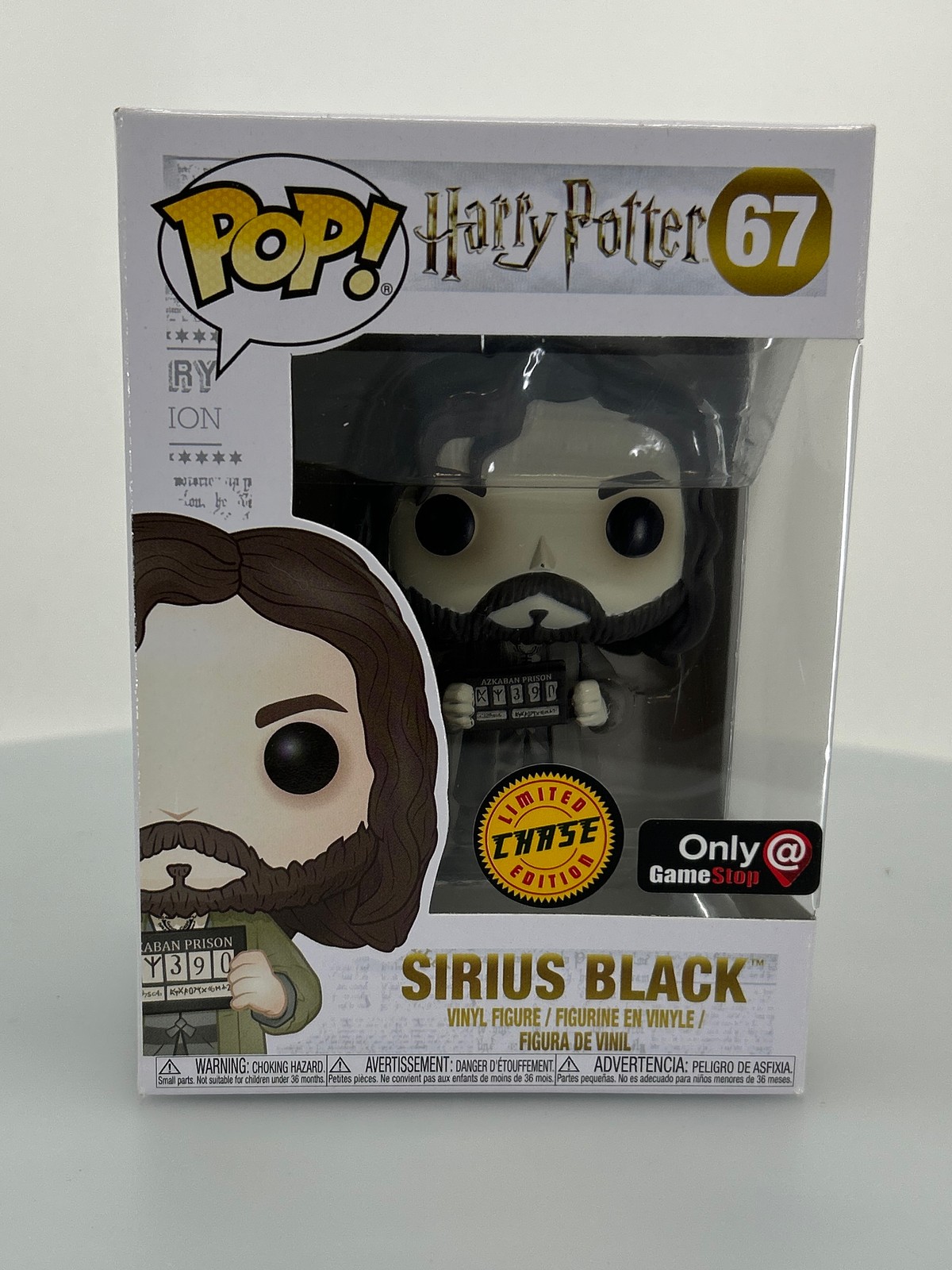Funko Pop! Harry Potter Sirius Black Chase #67 Gamestop Exclusive Damaged Box
