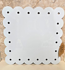 White Metal Enamel Note Board 12'' x 12'', Craft Supplies Magnetic