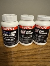 Loctite Lot of 3 Rust Neutralizer and 2 Dissolver 1oz Bottles