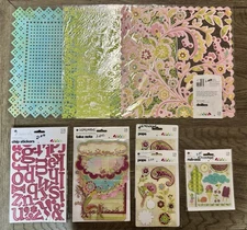 Basic Grey *LEMONADE* HUGE Accessories LOT: Doilies, Chipboard Stickers New MORE