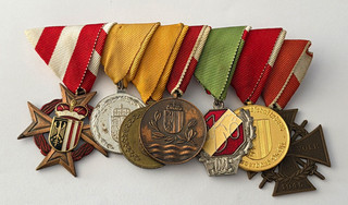 Medal clasp medal decorations fire brigade/militaria Upper Austria 7 medals.