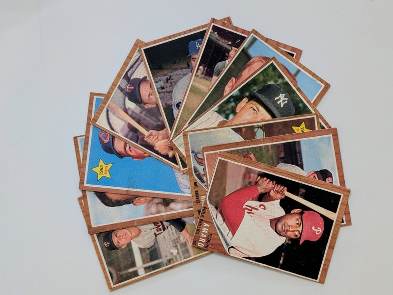 1962 Topps Baseball 11 Card Lot
