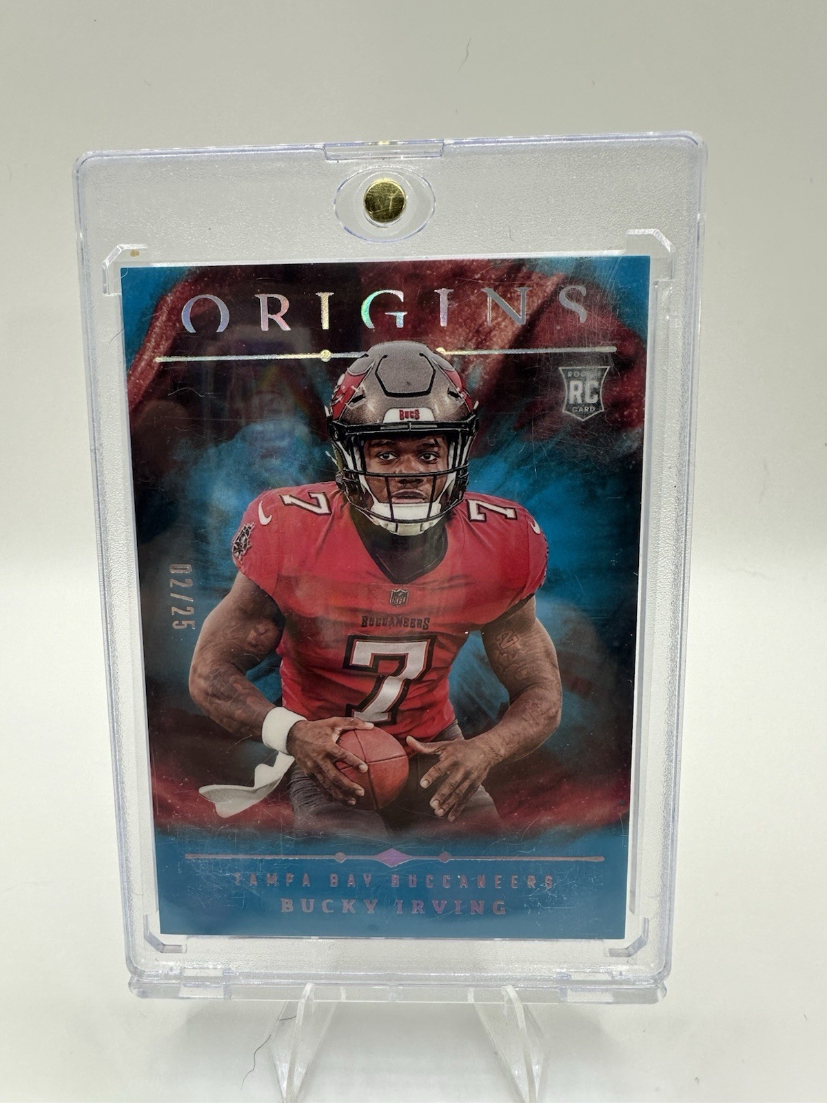 2024 Panini Origins - Rookies Bucky Irving #107 Turquoise /25 (RC)