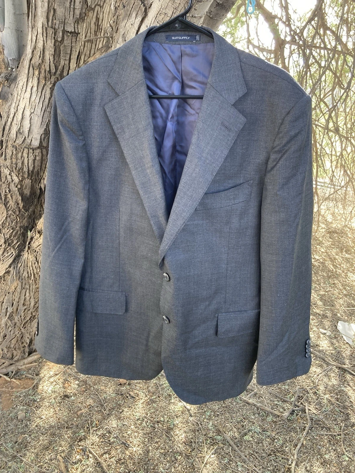 Suitsupply Pure Wool Super 110's Blazer Mens 44R Vitale Barberis Canonico [512]