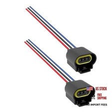 2PCS Female Headlight Pigtail Connector,Headlight Connector Pigtail Fog Light