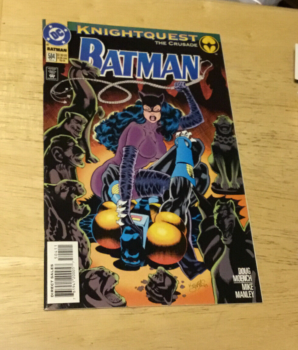Vintage Comic Book Batman #504 Knightquest Crusade Catwoman Doug Moench 1994 DC
