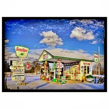 Vintage Sinclair Replica Sticker Sign Gas Service Station Dino Oil 3 Sizes