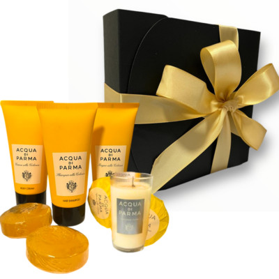 Acqua di Parma Kit Creme Duschgel Shampoo 4 Seifen Duftkerze