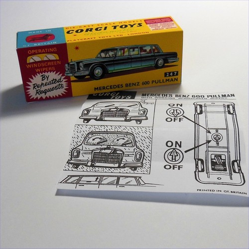 Corgi Toys 247 Mercedes Benz 600 Pullman Repro Box - Picture 3 of 6