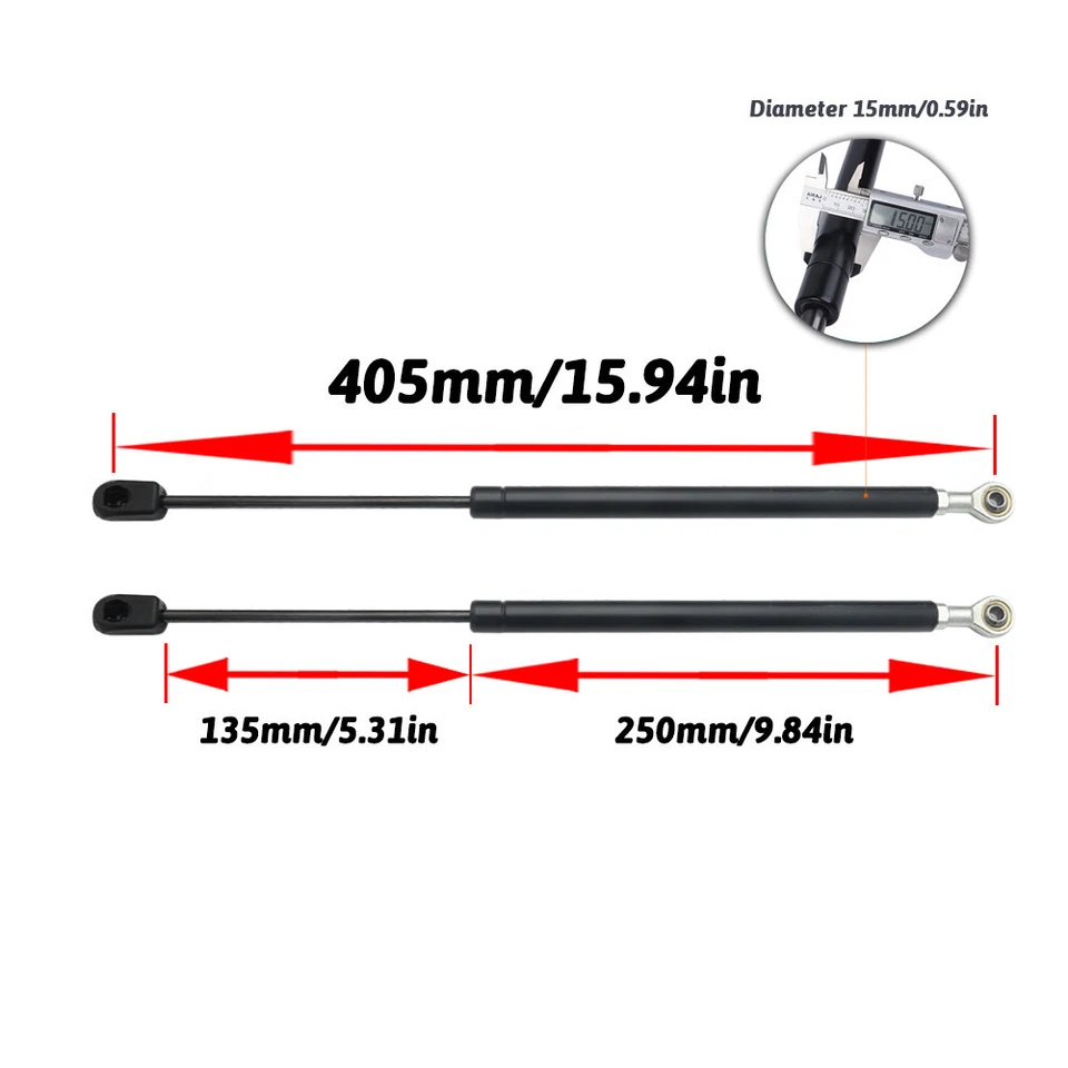 For Ford Explorer 1991-01 Rear Window Glass Gas Shock Struts Lift Support 2Pcs - Изображение 3 из 4