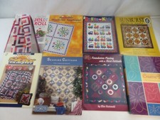 Lot of 8 Quilting Books With Patterns, Patchwork, Quilts, Ideas Mixed Lot KK
