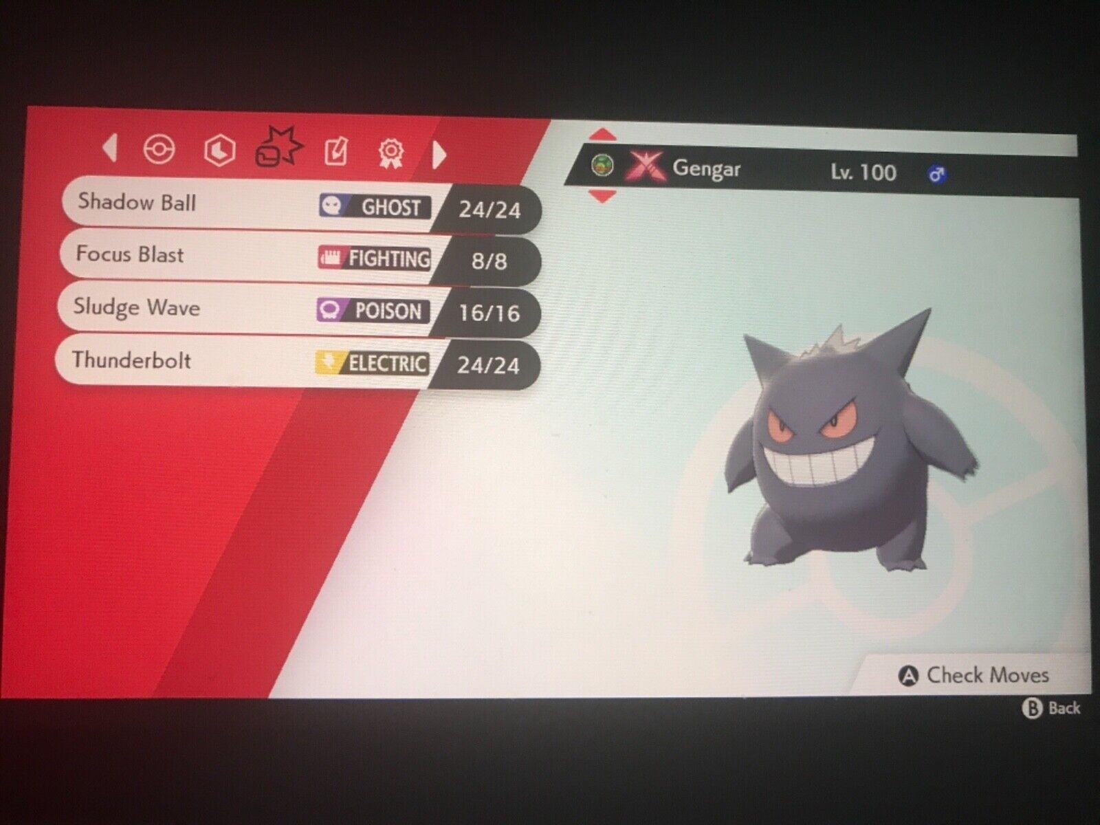 Gengar  SHINY BATTLE READY GMAX - Game Items - Gameflip