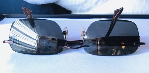 Airlock 2 Marchon AL Sunglasses 800/96 018 54-18 -140 Rimless Gray Lenses - Picture 7 of 22