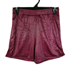 BNWT Girls Boys Sz 14 LW Reid Maroon Stretch Mesh Style School Sports Shorts