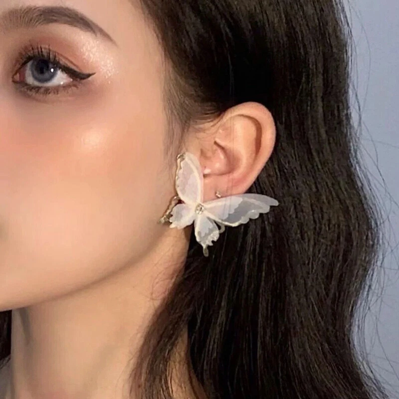 Big butterfly earrings deals