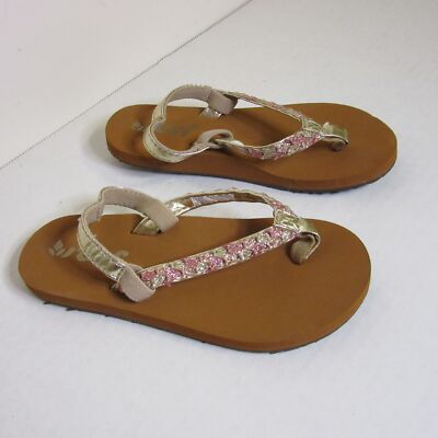 Reef Little Twisted Stars Toddler Slip On SLing Back Sandals Size