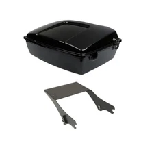 Chopped Trunk & Mount Rack Fit For Harley Touring Road King Street Glide 1997-08