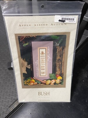 Shepard s Bush Apple Kissed Autumn Cross Stitch Chart Graph Kit