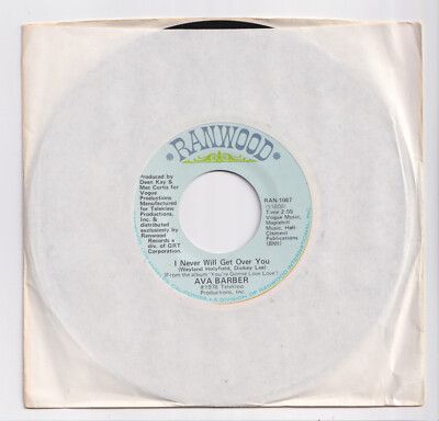 (AF919) Ava Barber, I Never Will Get Over You - 1978 - 7 inch vinyl