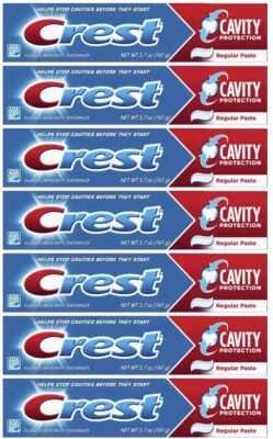 Crest Cavity Protection Toothpaste Reg. Paste / 5.7 oz (Pack of 7) Exp: 2025/26