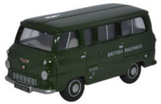 Oxford Diecast 76FDE002 Ford 400E Minibus British Railways OO Gauge