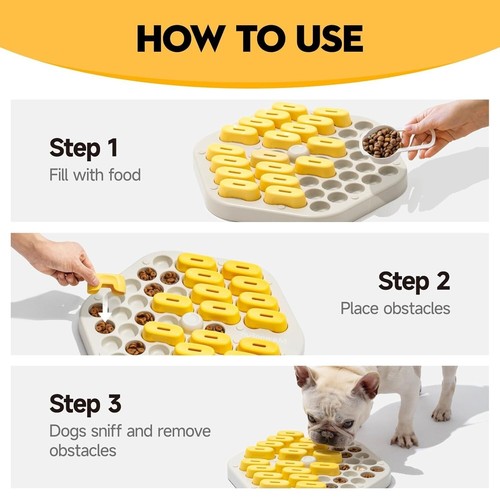 Mewoofun Dog Puzzle Toys Slow Feeder Interactive Dog Toys Treat Dispenser Toys - Picture 9 of 38
