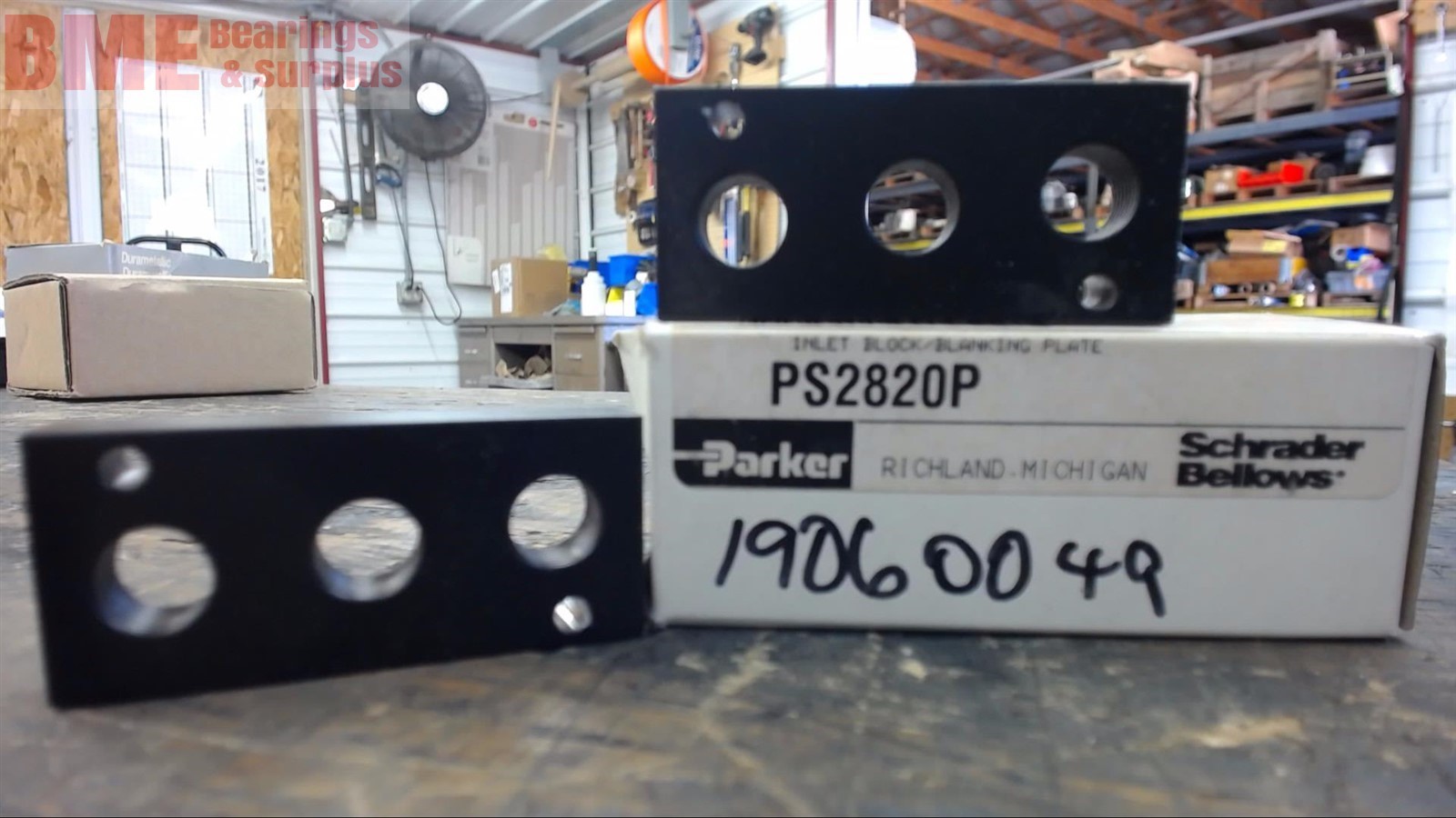 Parker Ps2820P Inlet Block/Blanking Plate