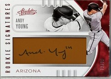 2021 Panini Absolute Leather AUTO /99 Andy Young #176 Rookie Auto RC