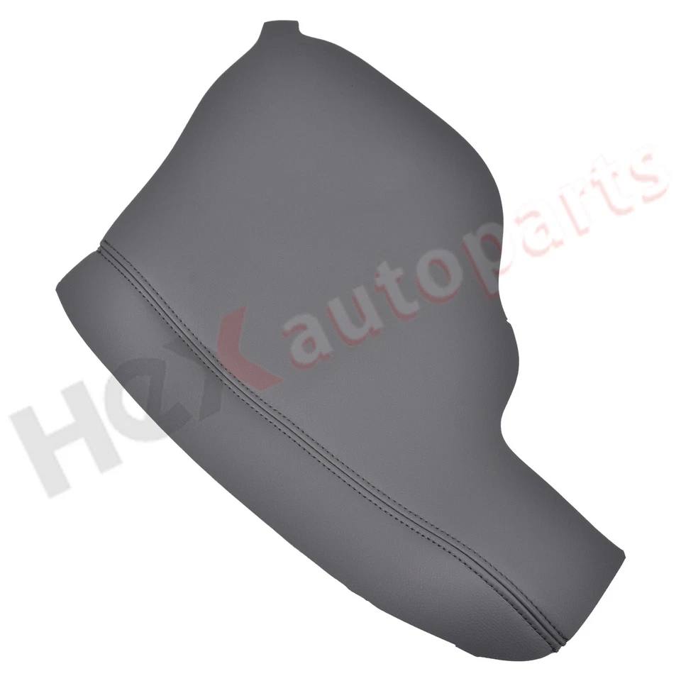 Cubierta de reposabrazos de puerta de cuero gris oscuro de repuesto 2 piezas para Honda Odyssey 2011-17 Foto 3 de 4