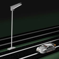 Bachmann ~ New 2024 ~ LED Lamp Posts - Single Sided 1/32 Slot Car (3 Pcs) 39206