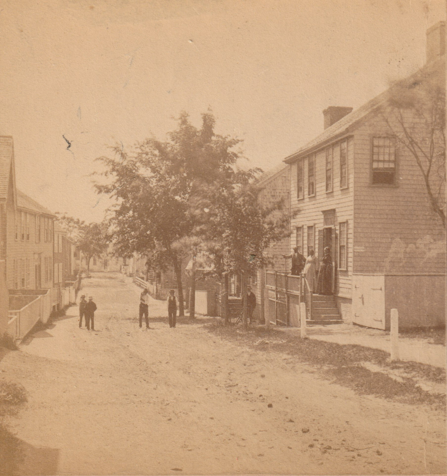 NANTUCKET - FAIR STREET - HOUSES - PEOPLE - FREEMAN