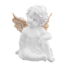 Statua Angelo bambino colore bianco | Rohome