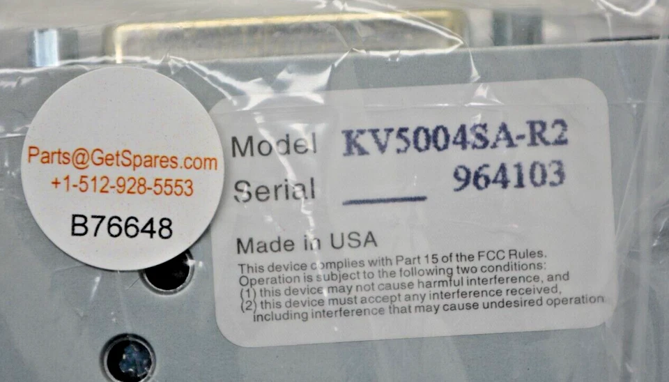 KV5004SA-R2/ SERV SWITCH ULTRA 4 CHANNELKVM 0250-740164/ BLACK BOX Foto 2 de 4