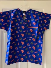 Florida Gators Unisex Scrub Top Sizes S, M, L, XL, 2XL