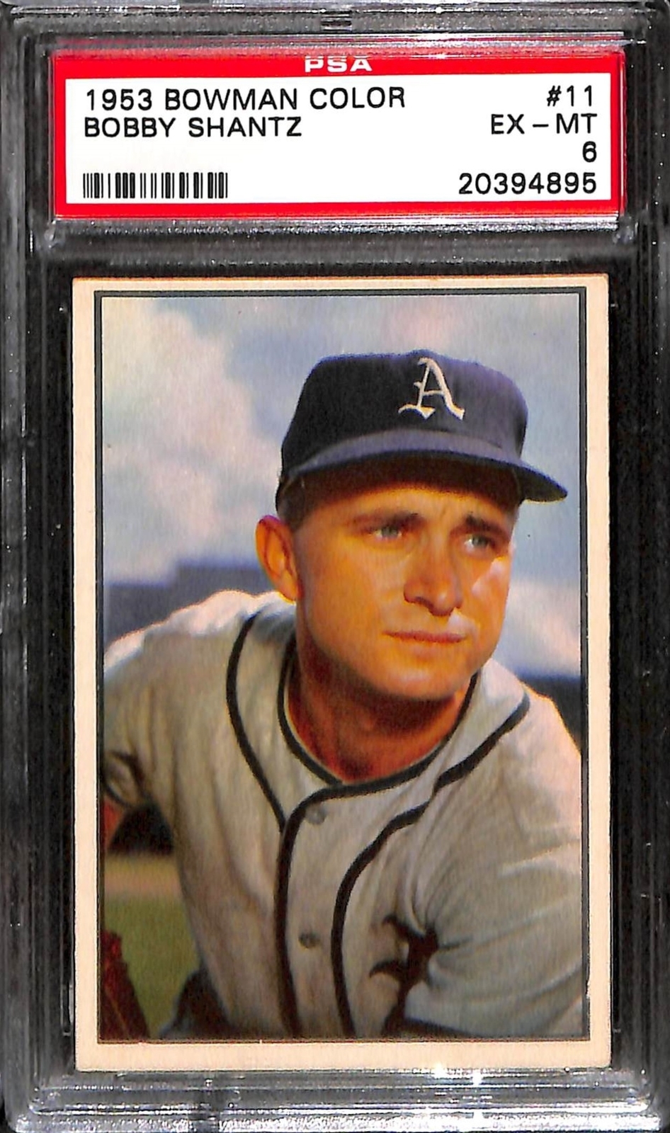 1953 Bowman Color #11 Bobby Shantz PSA 6 EX-MT 20394895