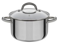 Gsw Bratentopf Montreal Mit Glasdeckel 20Cm Edelstahl Induktion