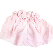 Vintage C I Castro Co Baby Girl Pink Dress Size 0-3 months HAS STAINS DAMAGE