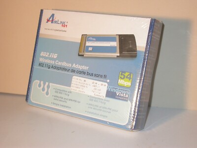 AirLink 101 Wireless Cardbus Adapter AWLC3028 802.11b/g 54Mb Sealed Package