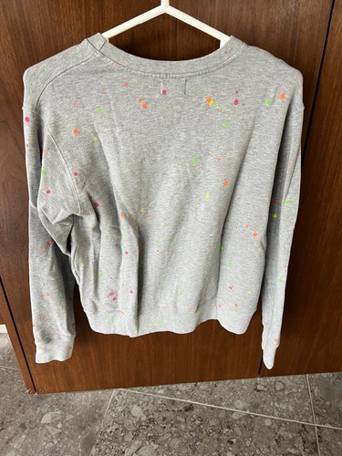 Sundry Crew Neck Sweat Shirt Grey W/Dots Long Sleeve Size:0 - Picture 2 of 6